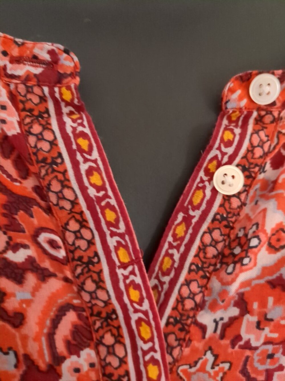 Long Sleeve Button Down Midway Tunic Top - Picture 4 of 9